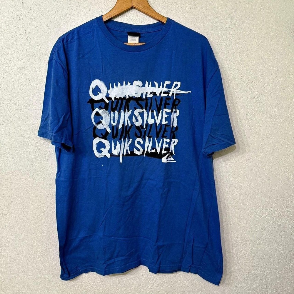 Quiksilver blue‎ cotton streetwear t-shirt